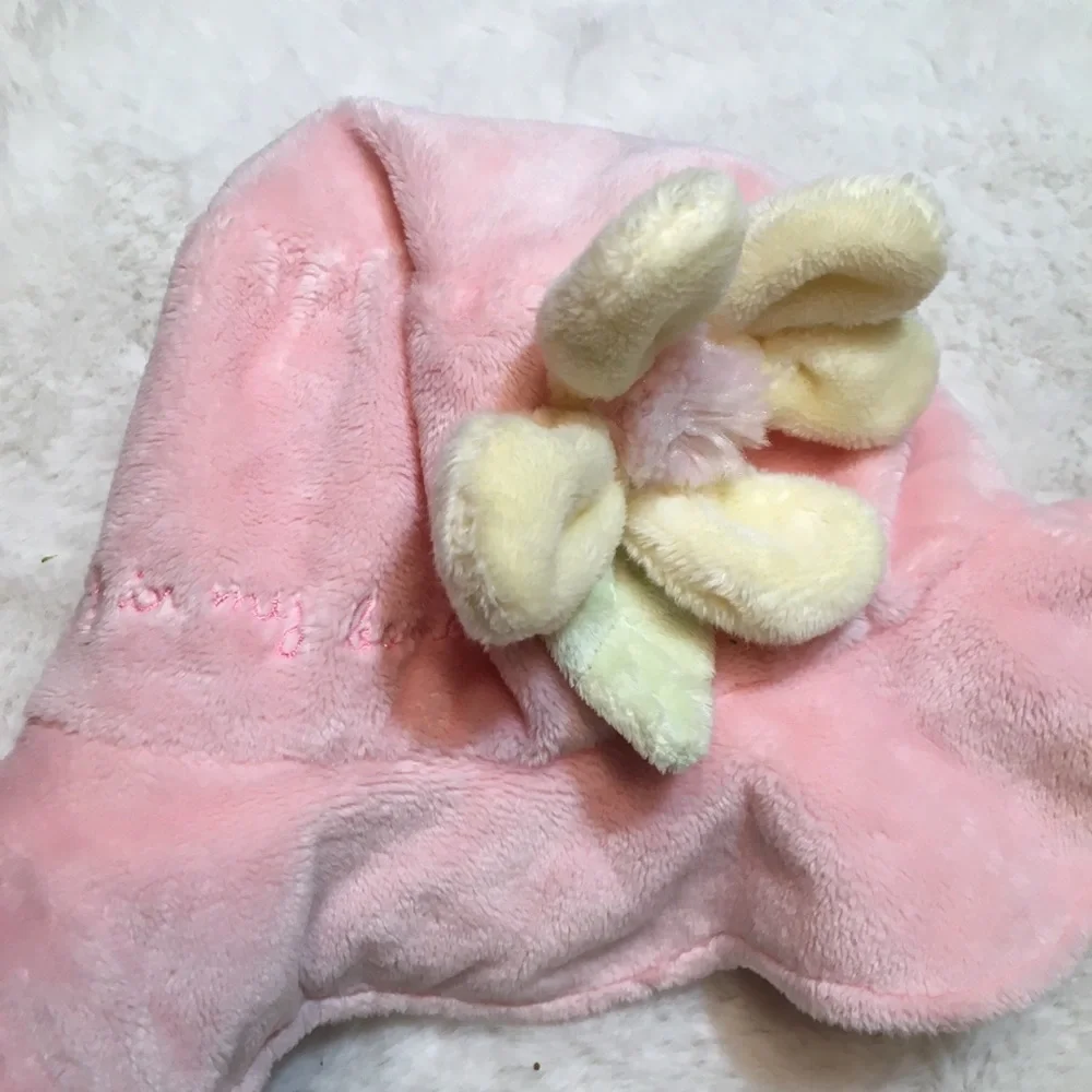 Kids Floral Plush Matching Set - Pink & Cream